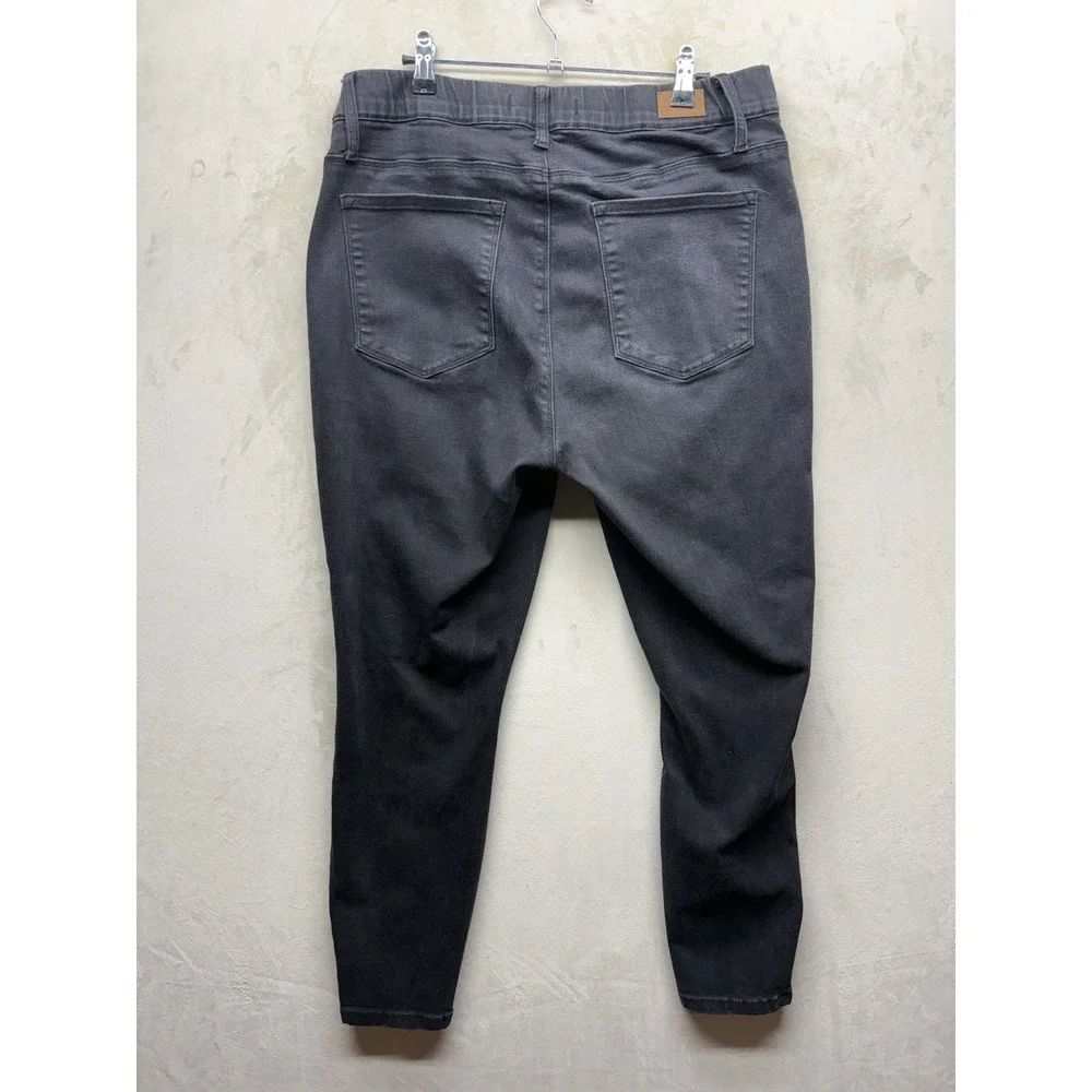 Judy Blue Jeggings 14W Black Pull On Skinny Jeans High Stretch Plus Size JB88263
